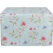 Clayre & Eef Tafelloper 50x140 cm Blauw Groen Katoen Bloemen