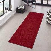 Loper Laagpolig Velours Vloerkleed - Designer Pure - Rood - 80x150 cm