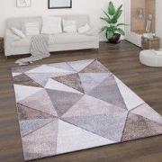 Laagpolig Vloerkleed Bareta - Modern Geo - Beige - 200x280 cm