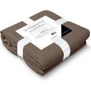 Zydante® Dekbedovertrekset Mousseline Micro 140x220 - Chocolate - met ...