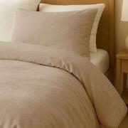 Zydante® Dekbedovertrek Velvet  140x200/220 cm - Beige - met 1 Kussens...