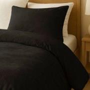 Zydante® Dekbedovertrek Velvet  240x200/220 cm - Zwart - met 2 Kussens...