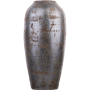 LORCA - Decoratieve vaas - Donkergrijs - Terracotta