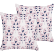 TORRETTA - Sierkussen set van 2 - Crème - 45 x 45 cm - Polyester