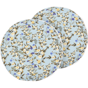 VALLORIA - Buitenkussen set van 2 - Lichtblauw -  40 cm - Polyester