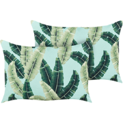 BOISSANO - Tuinkussen set van 2 - Lichtgroen - 40 x 60 cm - Polyester