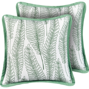 MEADOW - Set van 2 tuinkussens - Groen - 45 x 45 cm - Polyester
