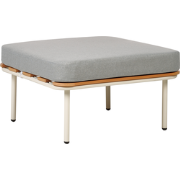 SENISE - Tuin ottomaan - Grijs - Aluminium