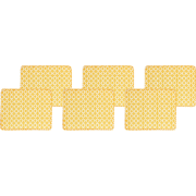 TOLVE - Zitkussen set van 6 - Geel - Polyester