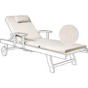 TOSCANA  - Tuinligkussen - Lichtbeige - 58 x 189  cm - Polyester