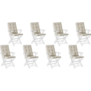 MAUI PREMIUM - Tuinkussen set 8 stuks - Taupe - Polyester