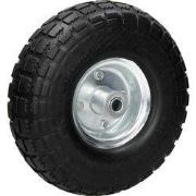 kruiwagenwiel massief rubber zwart 260 x 85 mm