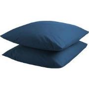 DoubleDry Kussensloop 2 stuks 60x70 cm - blauw