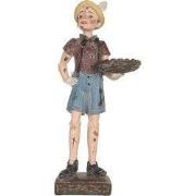 Clayre & Eef Decoratie Beeld Pinokkio 14x10x31 cm Beige Kunststof