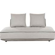 SEILLANS - Chaise longue - Lichtgrijs - Polyester