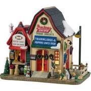 Kerstdorpminiatuur Precious Paws & Doggie Biscuits 13x23x23 cm