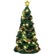 Kerstdorpminiatuur Joyful Christmas Tree Clear Light 12x7x20 cm