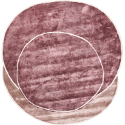 KANRACH - Vloerkleed - Roze - 200 x 200 cm - Viscose