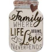 Clayre & Eef Magneet 5x1x8 cm Wit Metaal