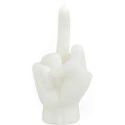 Candle -Middle Finger - Wax -White - 310 gram - 10x9x17cm