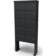 Multibox brievenbus 2 breed 5 hoog zwart