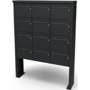 Multibox brievenbus 3 breed 4 hoog zwart