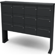 Multibox brievenbus 4 breed 3 hoog zwart