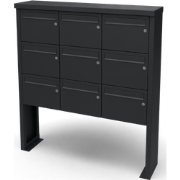 Multibox brievenbus 3 breed 3 hoog zwart