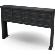 Multibox brievenbus 4 breed 3 hoog zwart