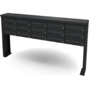 Multibox brievenbus 5 breed 3 hoog zwart