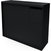 Murus Brievenbus zwart L120 x B40 x H100 cm