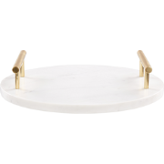 ARGOS - Decoratief dienblad - Wit - Marmer