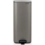 Bo Pedaalemmer, 30 liter, stil sluitend, kunststof binnenemmer - Plati...