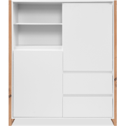 Buffet met 2 deuren en 2 laden L120 cm - DENVER