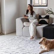 Vloerkleed Rectangle Creme wit/Zwart Wit; Creme - Polyester - 200 x 29...