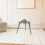 Scandinavisch vloerkleed Malin creme/wit Wit; Creme - Polyester - 240 ...