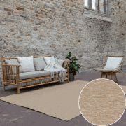 Jute buitenkleed Naturel Uni Beige - Polypropyleen - 200 x 290 cm - (L...