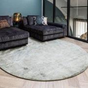Rond Vloerkleed Felva Viscose Silk Groen