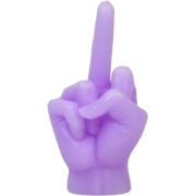 Candle -Middle Finger - Wax - Lilac  - 310gram - 10x9x17cm