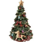 Clayre & Eef Muziekdoos Kerstboom 19 cm Groen Polyresin