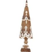 Clayre & Eef Decoratie Kerstboom Ø 9x31 cm Bruin Kunststof