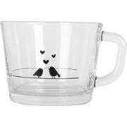 Clayre & Eef Theeglas 13x10x9 cm / 450 ml Transparant Glas Hart