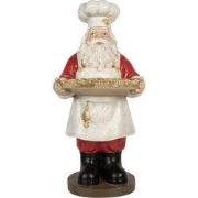 Clayre & Eef Kerstdecoratie Kerstman 40x39x81 cm Rood Kunststof