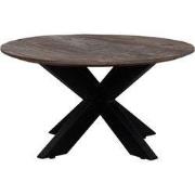 LABEL51 Salontafel Otis - Espresso - Mangohout - 80 cm - Rond