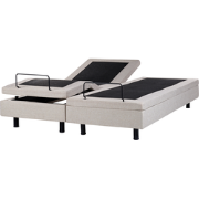 DUKE - Tweepersoonsbed - Beige - 180 x 200 cm - Polyester