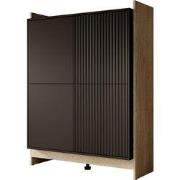 Meubella - Dressoir Benz - Zwart - 100 cm