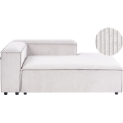 ARDAL - Chaise longue - Off-white - Linkszijdig - Corduroy