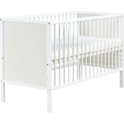 ZAMA - Babybedje - Wit - 60 x 120 cm - MDF