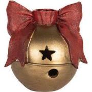 Clayre & Eef Kandelaar 13x12x13 cm Goudkleurig Kunststof