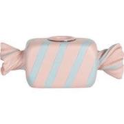 Clayre & Eef Kandelaar 14x5x5 cm Roze Kunststof